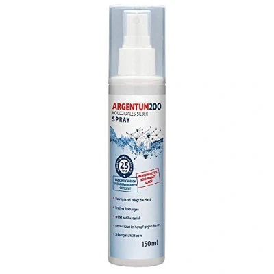 Immagine di AURA HERBALS® Argento colloidale 25 ppm (150 ml) Spray Argentum200 Alta concentrazione non ionico sicuro ed efficace 100%