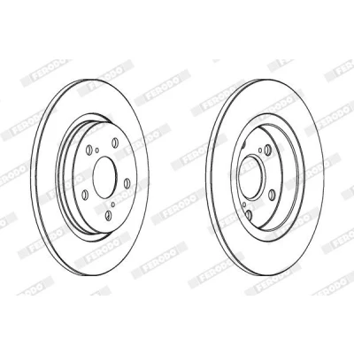 Immagine di FERODO PREMIER DDF1755C Disco freno 290 11 5 pieno rivestito senza viti/bulloni TOYOTA: Avensis III SW, Sedan