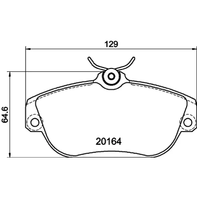 Immagine di HELLA 8DB 355 018 001 Kit pastiglie freno Non predisposto per contatto segnalazione usura VOLVO: 940 I Station Wagon, II Wagon