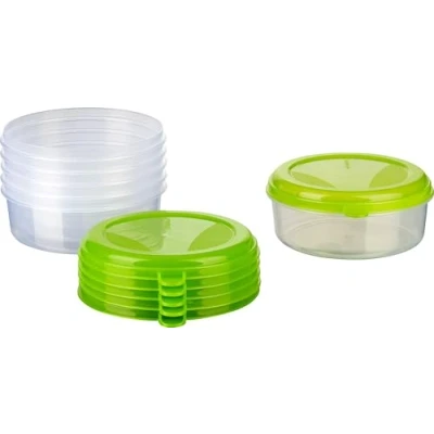 Immagine di MiraHome Contenitore Alimenti per Freezer Verde qualità austriaca (1l Rotondo (6 Pz))