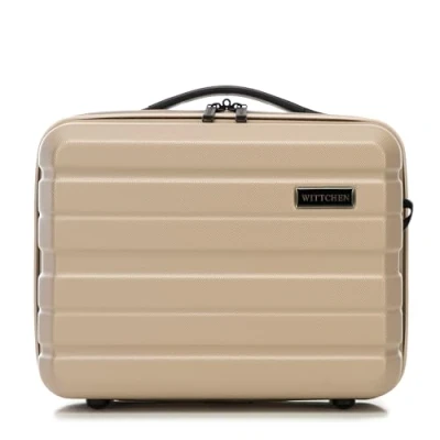 Immagine di WITTCHEN COMODO Line Custodia cosmetica Bagaglio Borsa da toilette in ABS Tracolla rimovibile Taglia XS Beige