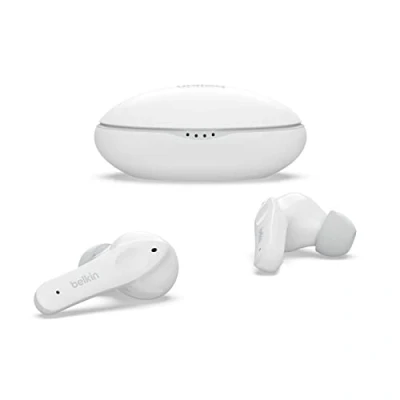 Immagine di Belkin SOUNDFORM Nano Auricolari true wireless Per bambini, Max. 85 dB, Protezione udito,per didattica a distanza,IPX5, 24 ore riproduzione, iPhone, Galaxy, Pixel, Bianco,40 65&quot;, 120,PAC003btWH