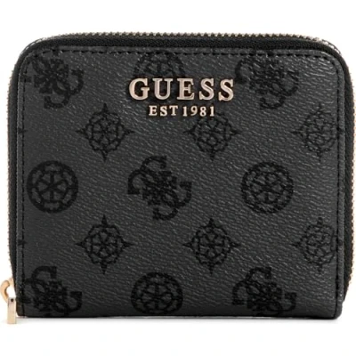 Immagine di Guess Laurel Small ZIP Around Portafoglio, Donna, Taglia: One Size, Charcoal