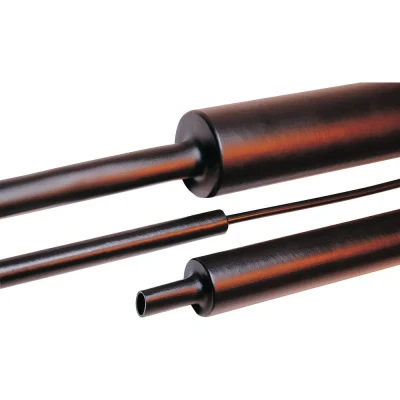 Immagine di HellermannTyton 323 50630 Termoretraibile con colla Nero 63 mm 19 Restringimento:4:1 1 m