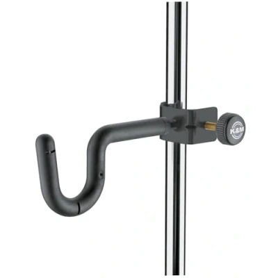Immagine di K&amp;M 157 stand per trombetta, in acciaio nero leggii e con aste di 3 cm massimo diametro aggancio semplice