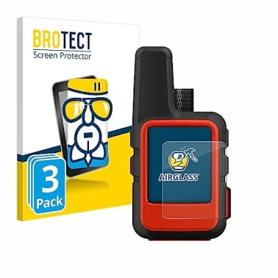 Immagine di brotect Pellicola Protettiva Vetro per Garmin inReach Mini Protezione Schermo (3 Pezzi) [Durezza Estrema 9H, Chiaro]