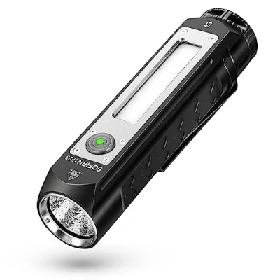 Immagine di Sofirn IF23 Torcia Led 4000 Lumen, Multicolore Potente Ricaricabile USB C Super Luminosa con 8 Modalità di Luminosità per Campeggio Pesca Outdoor Ricerca