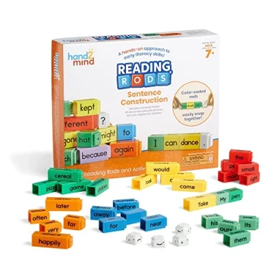 Immagine di Learning Resources Mattoncini di Lettura Reading Rods Costruzione delle Frasi, Imparare a Leggere, Frasi per Bambini, Cubi collegare Le Parti del discorso