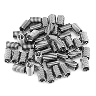 Immagine di Inserto Filettato a Vite, 50Pcs Assortimento di inserti filettati in acciaio inossidabile metrico M6 x 1.0 3D, kit riparazione filettatura tipo