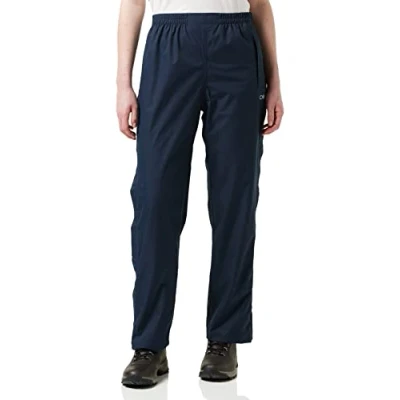 Immagine di CMP, Pantalone Donna Antipioggia Con Zip Laterali Su Tutta La Lunghezza, Black Blue, XS