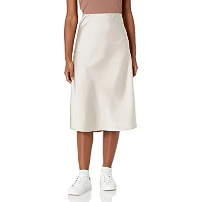 Immagine di The Drop Maya, Gonna Sottoveste, Effetto Seta da Donna, Nuvola d&#039;argento, 4XL Plus