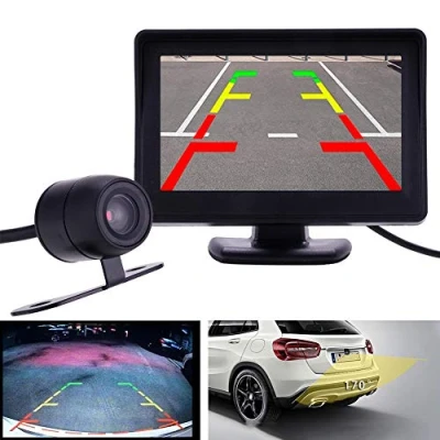 Immagine di Teabelle 4.3 &quot;Kit telecamera per visione notturna posteriore con retromarcia auto e monitor TFT LCD