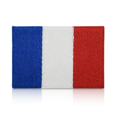 Immagine di toppa termoadesiva con bandiera della Francia Toppe francese, France Flag termoadesive per softair, Finally Home