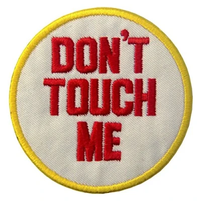 Immagine di Toppa ricamata da applicare con ferro stiro o cucitura, tema: Don&#039;t Touch Me