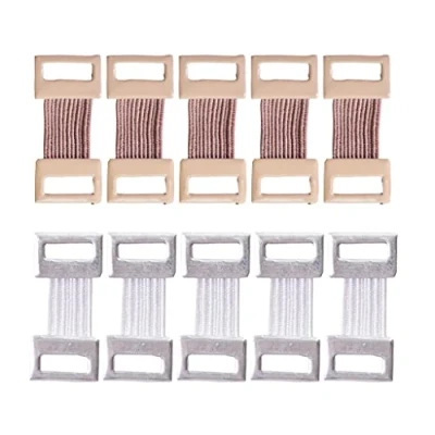 Immagine di 10 clip elastiche per bendaggi, in metallo fasciature, sostituibili, varie fasce di bendaggio, colore nero