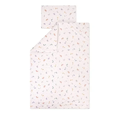 Immagine di Julius Zöllner Biancheria da letto in jersey per bambini, 100 x 135 + 40 60 cm, set 2 pezzi, copripiumino e federa, 100% di cotone, con chiusura lampo, standard by Oeko TEX, Little
