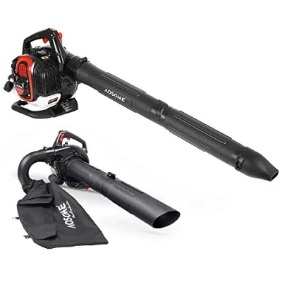 Immagine di AOSOME ASBV3405 Soffiatore Foglie Professionale, Aspiratore a Scoppio Aspirafoglie e Trituratore, con Motore Benzina 2 Tempi, 25,4CC, 3 in 1, Borsa di Raccolta 60L