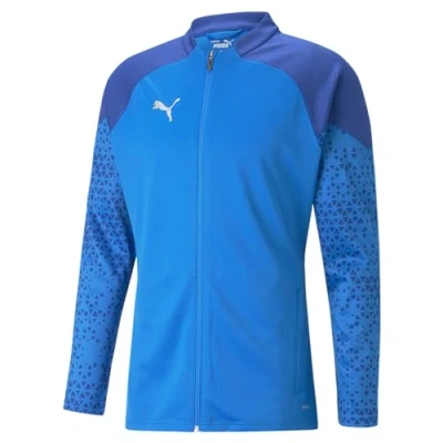 Immagine di Puma Teamcup Fussball Giacca sportiva, Uomo, Taglia: Small, Electric blue lemonade