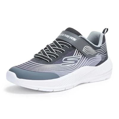 Immagine di Skechers ragazzi Microspec Advance, Nero/Bianco, 10.5 Little Kid