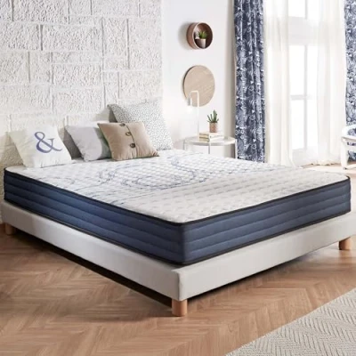Immagine di Naturalex Materasso Memory 140x190 cm Matrimoniale Modello Perfect Dream Alto 21 Anallergico Antiacaro Alleviamento Punti di Pressione 7 Zone Lattice Blue