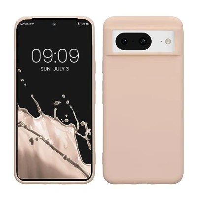 Immagine di kwmobile Custodia Compatibile con Google Pixel 8 Cover Back Case per Smartphone in Silicone TPU Protezione Gommata coconut swirl