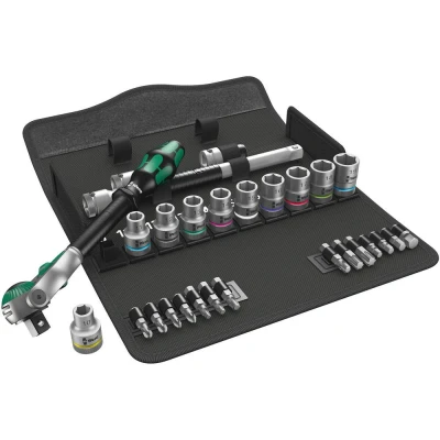 Immagine di Wera 8100 SC 6 Zyklop Speed Kit di chiavi a bussola metrico 1/2 (12.5 mm) 28 parti 05004076001