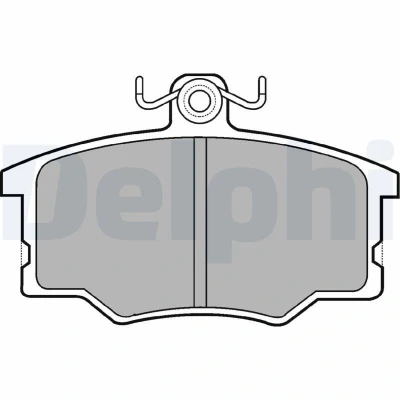 Immagine di DELPHI LP179 Kit pastiglie freno Non predisposto per contatto segnalazione usura con lamierino anticigolío accessori AUDI: Coupe B2, 80 B2
