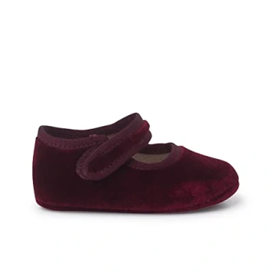 Immagine di Pisamonas Ballerine con Cinturino in Velluto per Bambini Misurare 19 Colore Bordeaux