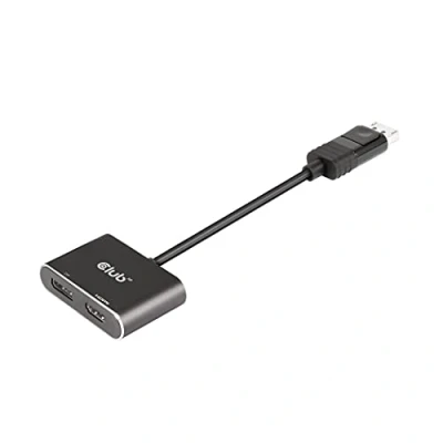 Immagine di club3D AV Adattatore Multi Streaming Transport Hub [DisplayPort, HDMI DisplayPort] 3840 x 2160 Pixel