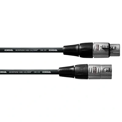 Immagine di CORDIAL CFM 0.5 FM Cavo Bilanciato, XLR Maschio/XLR Femmina REAN SILVER 50 cm