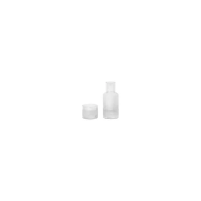 Immagine di ferm LIVING set di caraffe Ripple Small, trasparenti, in vetro, 2 pezzi