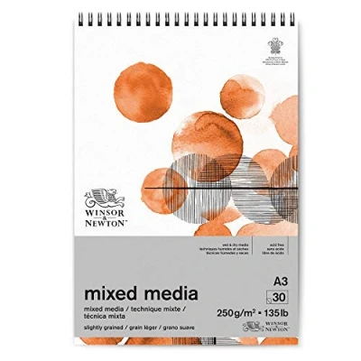 Immagine di Winsor &amp; Newton Tecniche Miste Blocco a Spirale 250 g A3 30 Fogli