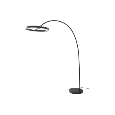 Immagine di Lucande LED lampada da terra ad arco Yekta, 3 livelli, nero