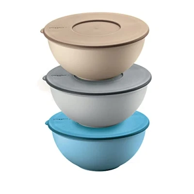 Immagine di Fratelli Guzzini Set Di 3 Contenitori Con Coperchio, Blu, 16 cm