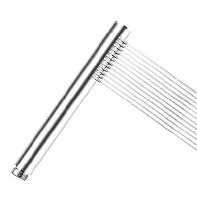 Immagine di Soffione Doccia Risparmio Idrico Rotondo Manopola Alta Pressione a Mano Anticalcare 24x218 mm,1 Getti