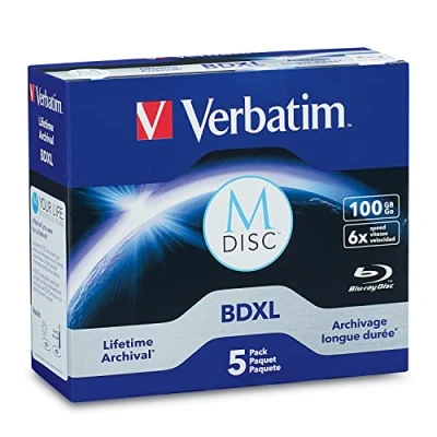 Immagine di Verbatim 98913 M DISC Blu ray XL vergine 100 GB 5 pz. Jewel case