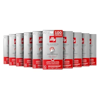 Immagine di illy Caffè Tostato CLASSICO in capsule Compatibili* 10 confezioni da (100 capsule)