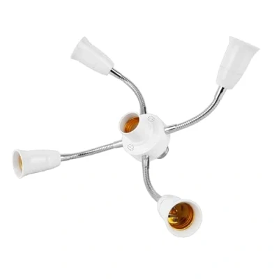 Immagine di Portalampada a LED 3 in 1/4 1/5 1/6 1 E27 Base Splitter Presa Luce Adattatore Porta Lampada Supporto Socket Extender Universale per lampadine