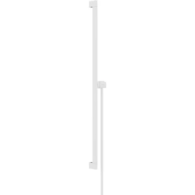 Immagine di hansgrohe Unica Puro E Set per Doccia con Asta (0,9 M) Tubo Flessibile (1,60 M), Bianco Opaco