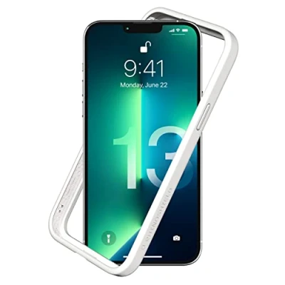 Immagine di RhinoShield Bumper Case compatible with [iPhone 13 Pro Max] CrashGuard NX Shock Absorbent Slim Design Protective Cover 3.5M / 11ft Drop Protection White