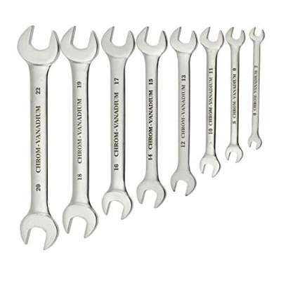Immagine di kwb 470300 set di tastiera forchetta, da 8 pezzi, SW 6 22 mm, TÜV/GS testato, acciaio CV, chiave a bocca con viti kant e 4