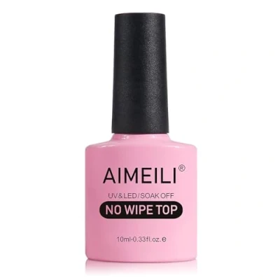 Immagine di AIMEILI No Wipe Top Coat Smalto Semipermente Smalti per Unghie Manicure in Gel UV LED Soak Off 10ml
