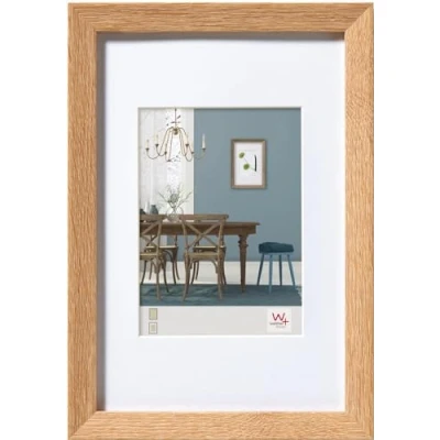 Immagine di walther design rovere chiaro 30 x 45 cm con passe partout, cornice in legno Fiorito EF045E