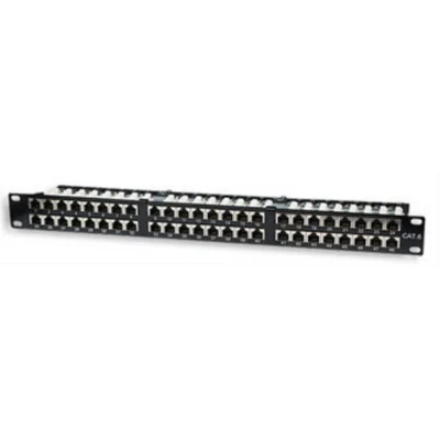 Immagine di Intellinet 513517 48 Porte Patchpanel di rete 483 mm (19) CAT 5e 1 U Nero