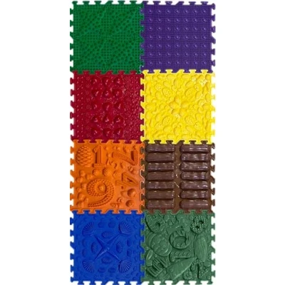 Immagine di ORTO NATURE Tappetino da gioco ortopedico per bambini, sensoriale, piastrelle ad incastro, tappetini set di (Happy Path)