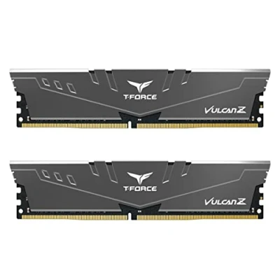 Immagine di TEAMGROUP Team T Force Vulcan Z DDR4 Gaming Memory, 2 x 16 GB, 3600 Mhz, 288 Pin DIMM, Grey