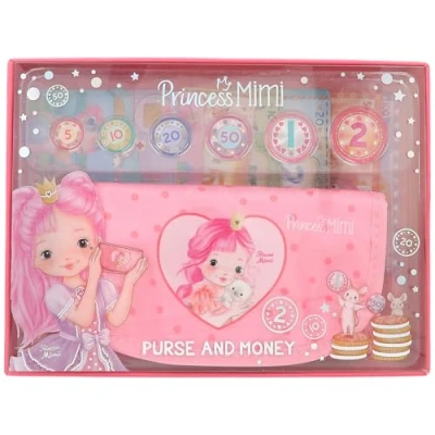 Immagine di Depesche 12728 Princess Mimi Denaro da Gioco in Rosa e con Motivo di Principessa, Portafoglio Carte, Biglietti, Banconote Monete, Multicolore