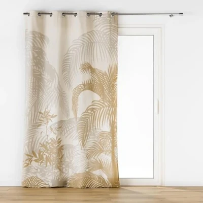 Immagine di Douceur d&#039;Intérieur Baobab Tenda con Occhielli, 140 x 260 cm, Cotone e Poliestere Stampato, 60% 40%