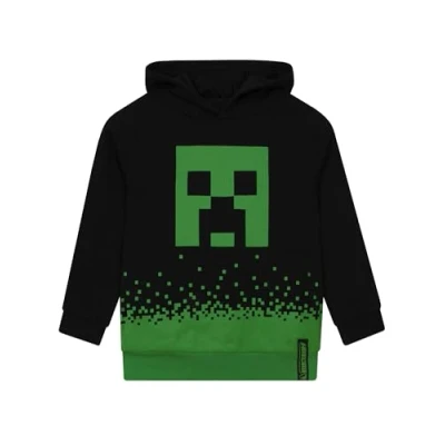 Immagine di MINECRAFT Felpa con Cappuccio Ragazzi Creeper Abbigliamento da Gioco per Bambini 6 7 Anni