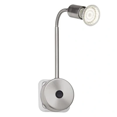 Immagine di Brilliant Loona Lampada LED per presa di corrente (monocolore) GU10 3 W acciaio inox